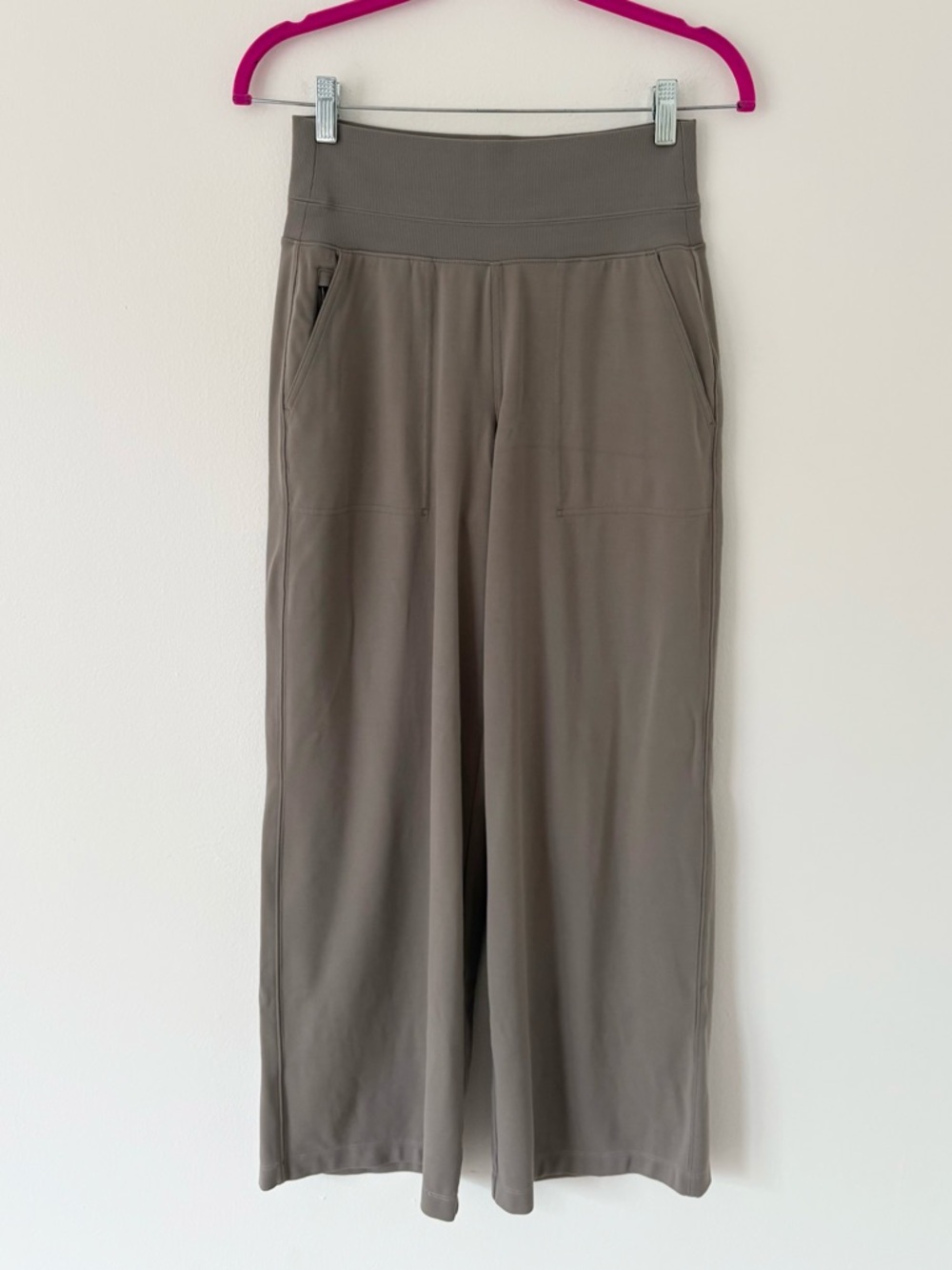 Athleta Dark Taupe Grey Venice High Rise Wide Leg Elastic Waist Pant Size XS - Picture 6 of 12